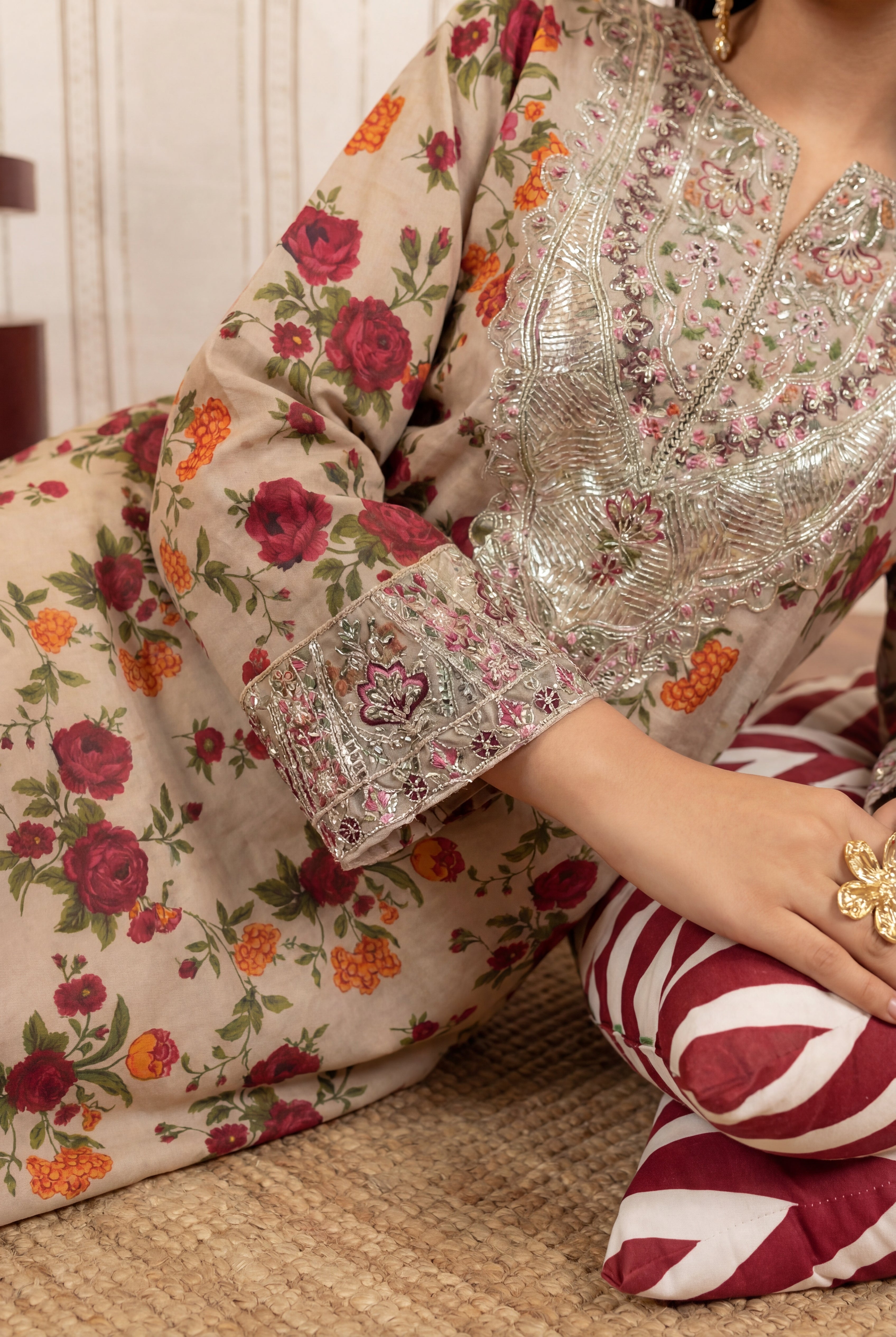 Elzira Premium Fabric Pakistani Summer Dresses - Sahiba-clothing - 2