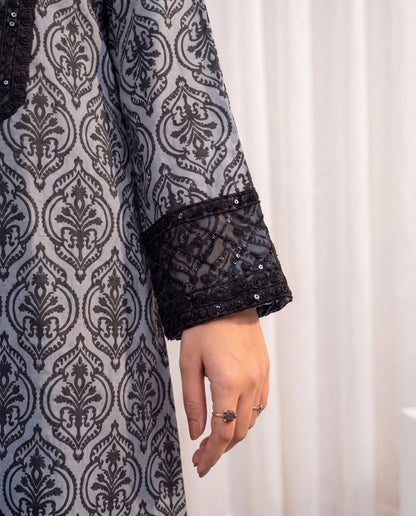 Cew Grey Premium Fabric Pakistani Summer Dresses - Sahiba-clothing - 4