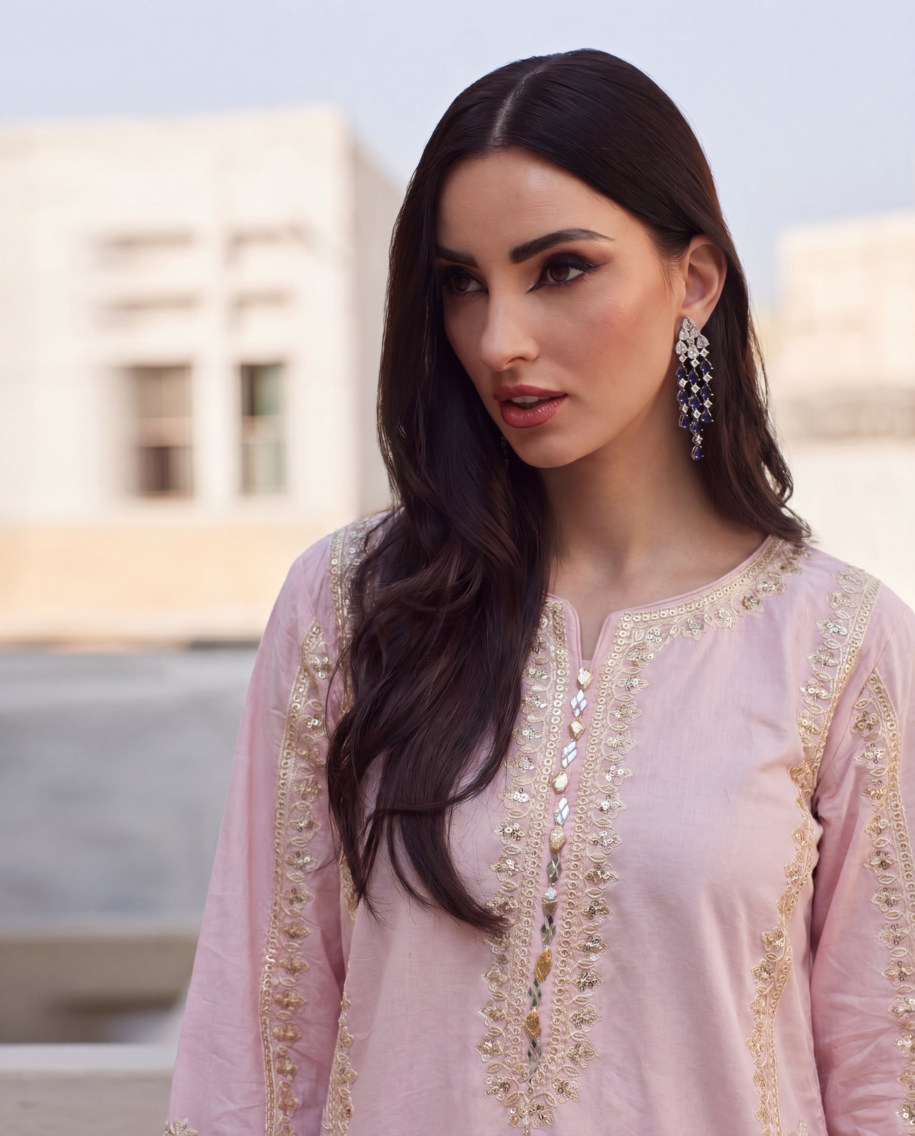 Qurbat Premium Fabric Pakistani Summer Dresses - Sahiba-clothing - 9