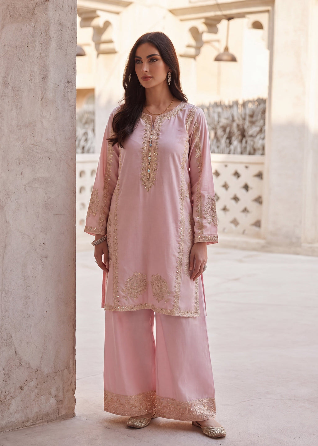 Qurbat Premium Fabric Pakistani Summer Dresses - Sahiba-clothing - 8