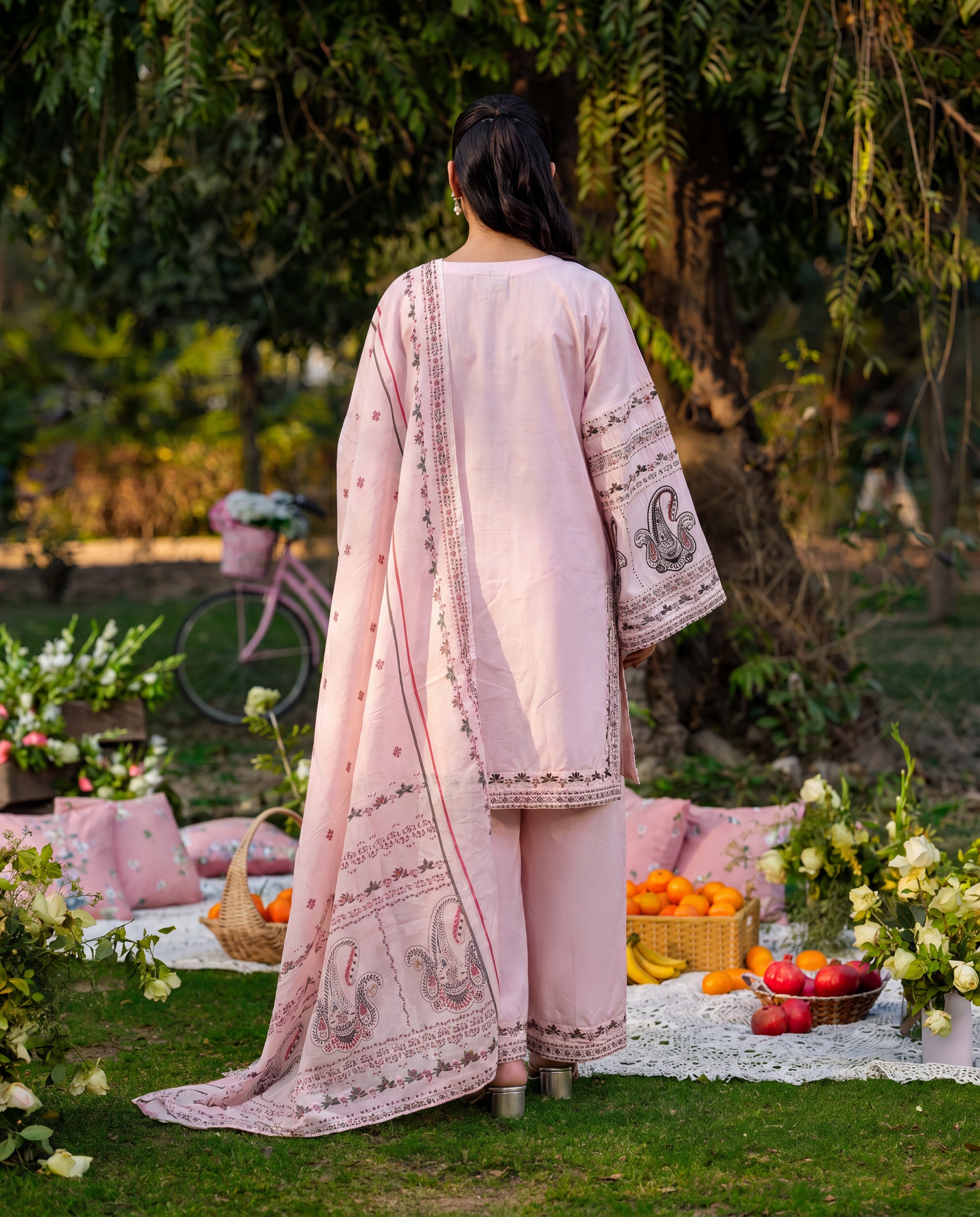 Champa Premium Fabric Pakistani Summer Dresses - Sahiba-clothing - 2