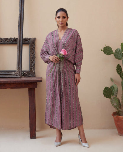 Nouf Pink Premium Fabric Pakistani Summer Dresses - Sahiba-clothing - 6