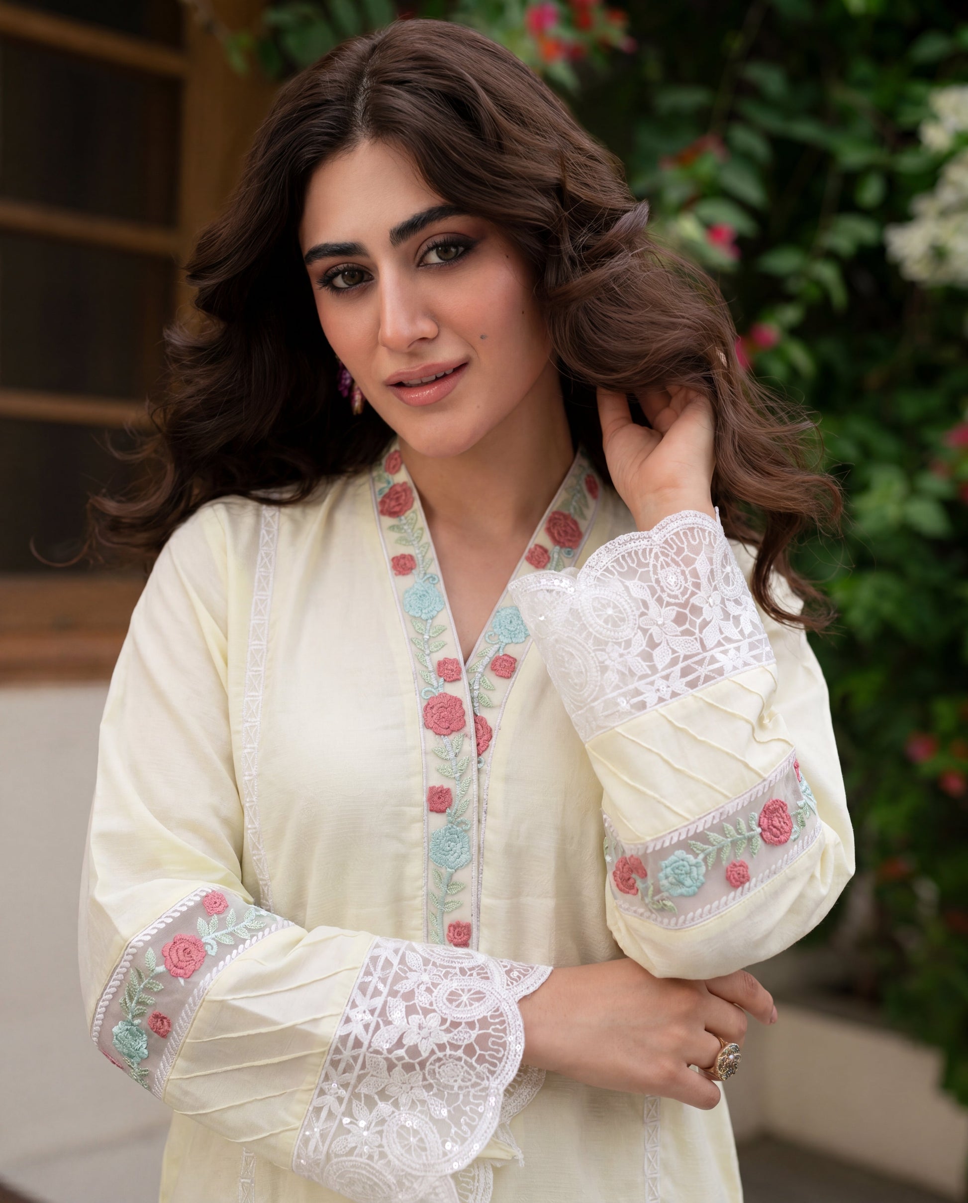 Moonflower Premium Fabric Pakistani Summer Dresses - Sahiba-clothing - 4