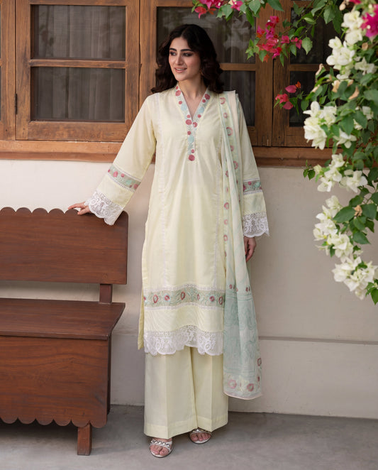 Moonflower Premium Fabric Pakistani Summer Dresses - Sahiba-clothing - 2
