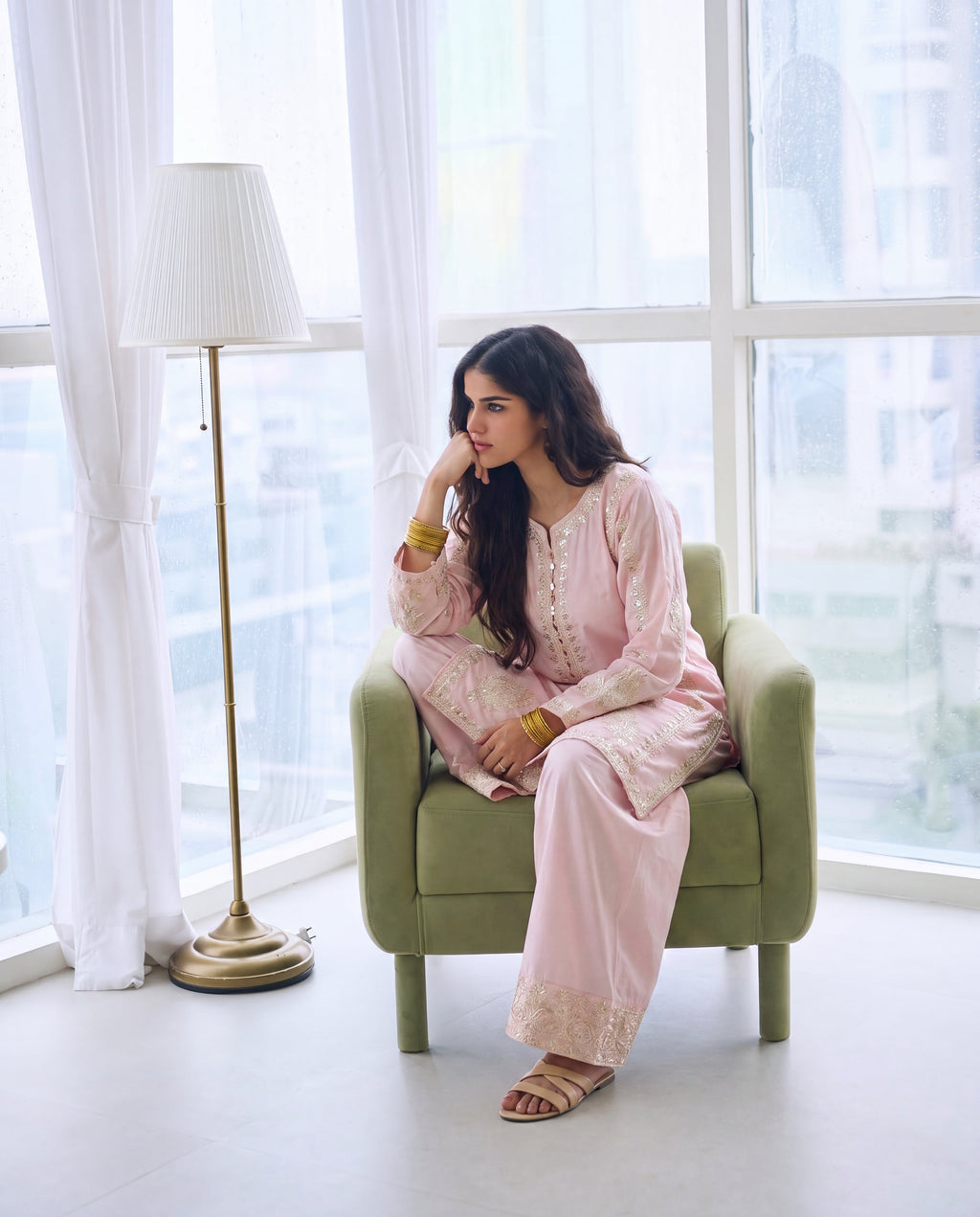 Qurbat Premium Fabric Pakistani Summer Dresses - Sahiba-clothing - 6