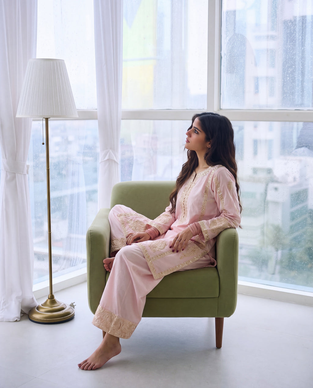 Qurbat Premium Fabric Pakistani Summer Dresses - Sahiba-clothing - 5