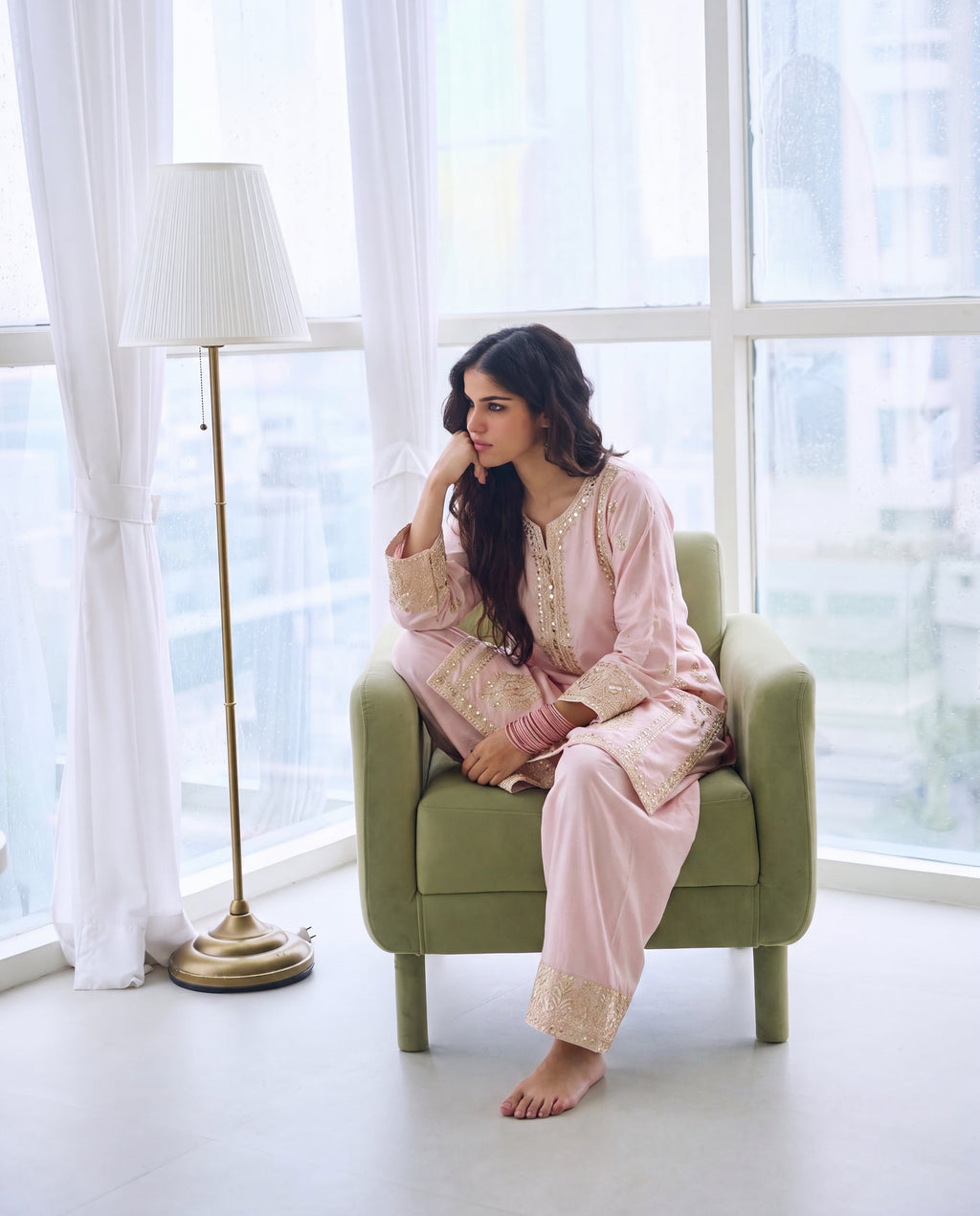 Qurbat Premium Fabric Pakistani Summer Dresses - Sahiba-clothing - 7