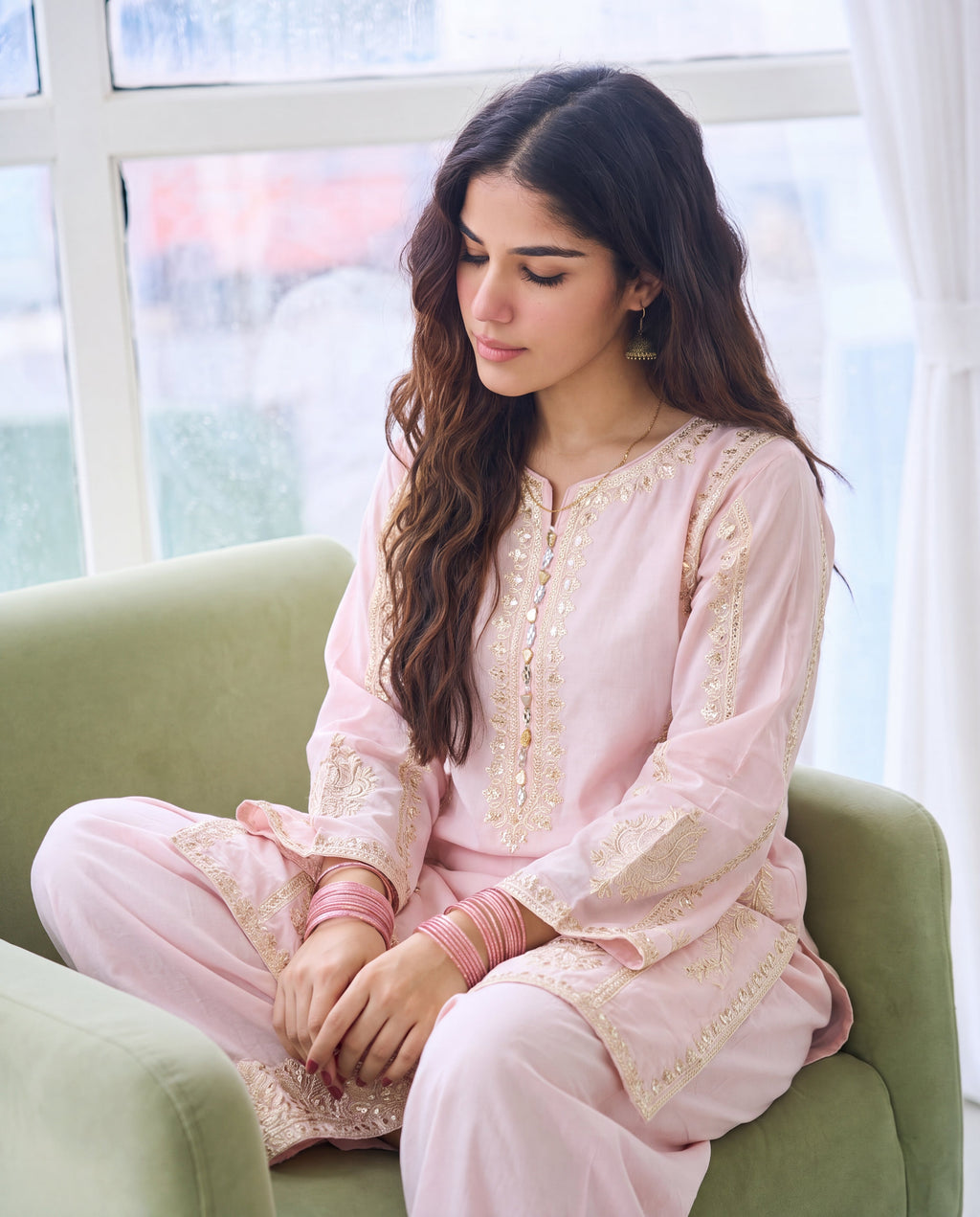 Qurbat Premium Fabric Pakistani Summer Dresses - Sahiba-clothing - 1