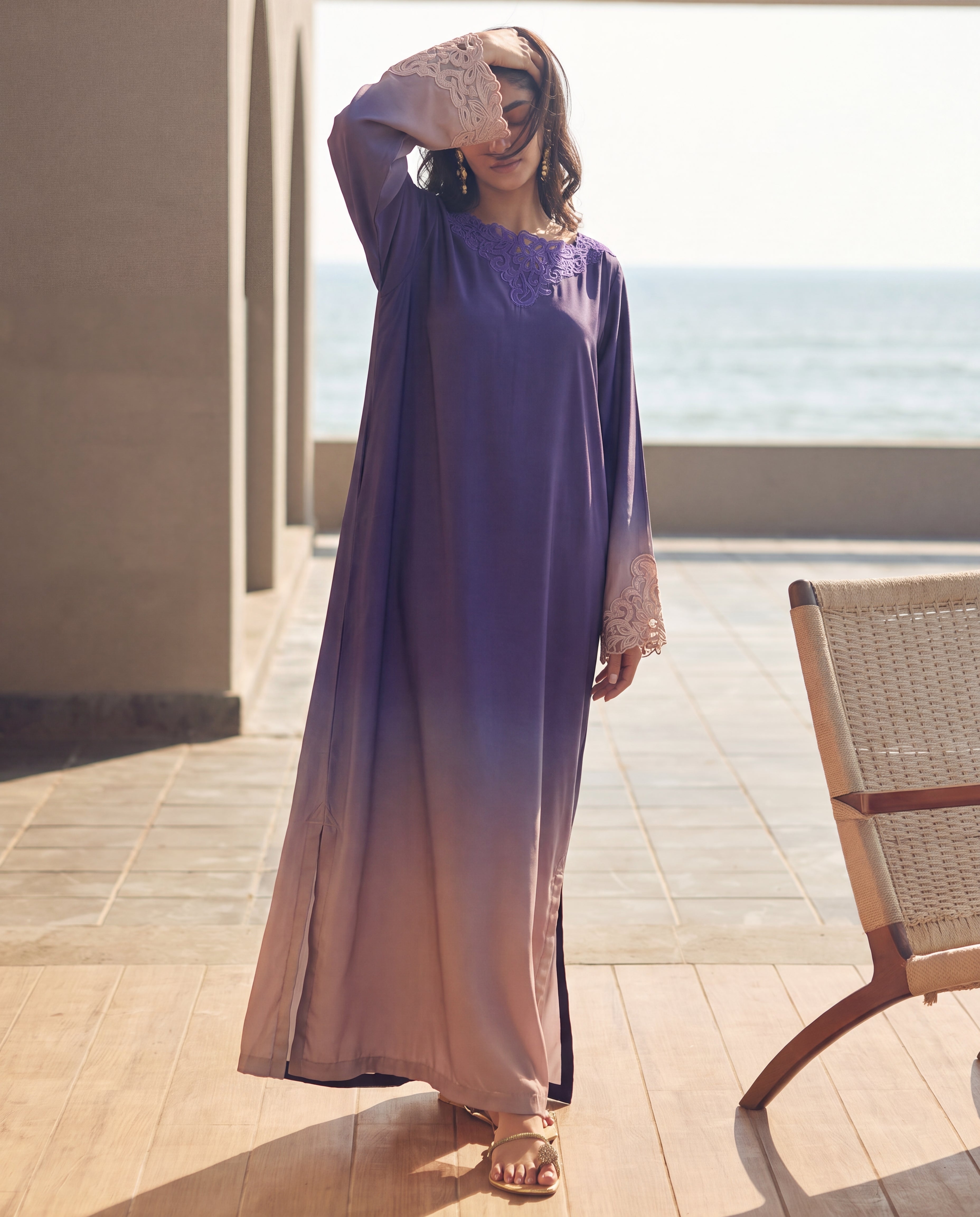 Naghma Navy Premium Fabric Pakistani Summer Dresses - Sahiba-clothing - 2