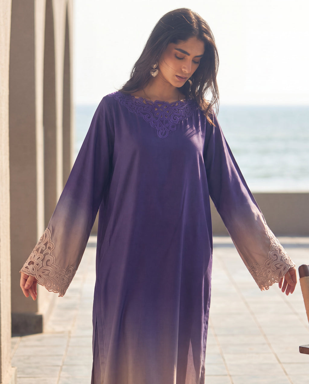 Naghma Navy Premium Fabric Pakistani Summer Dresses - Sahiba-clothing - 5