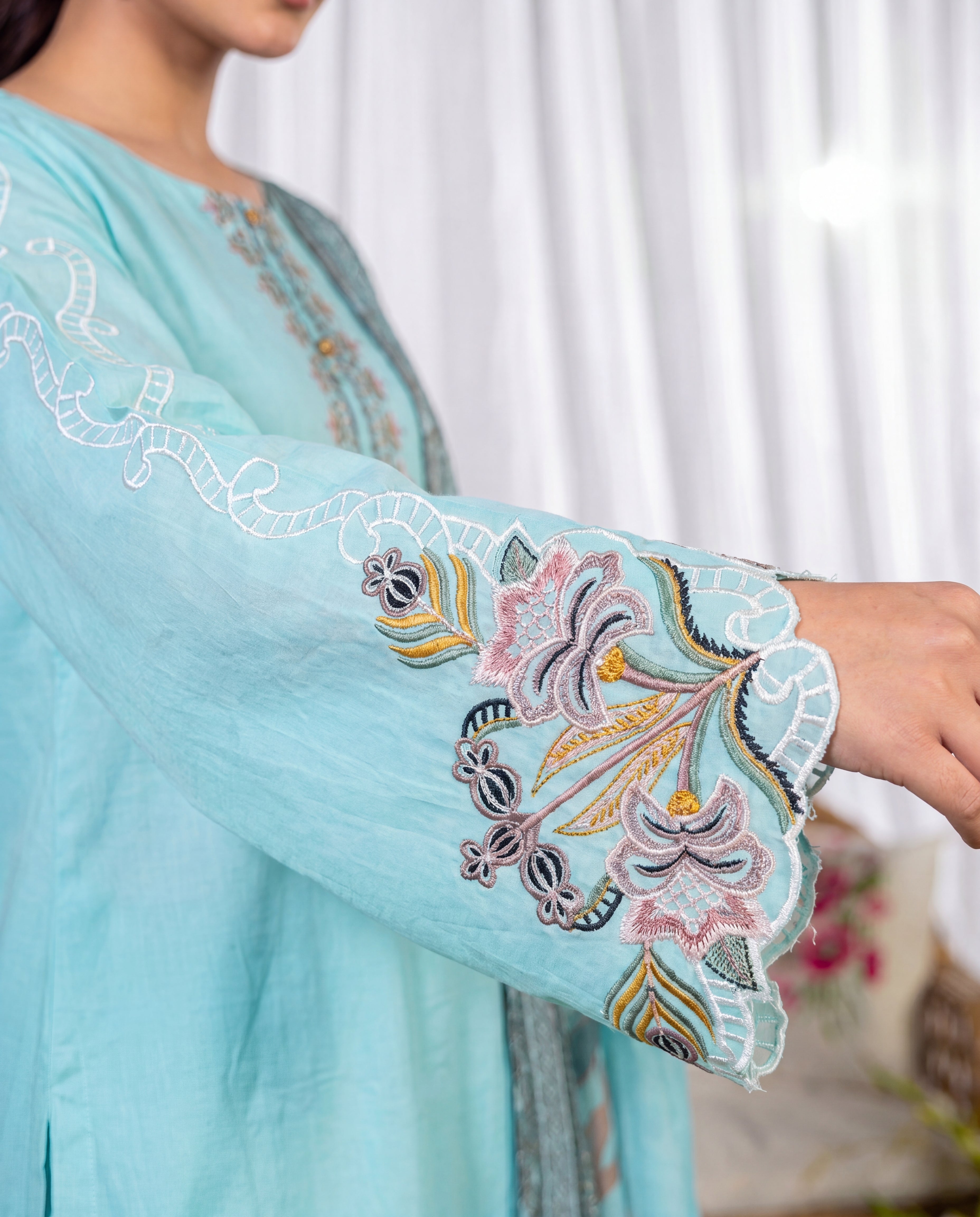 Gerbera Premium Fabric Pakistani Summer Dresses - Sahiba-clothing - 4