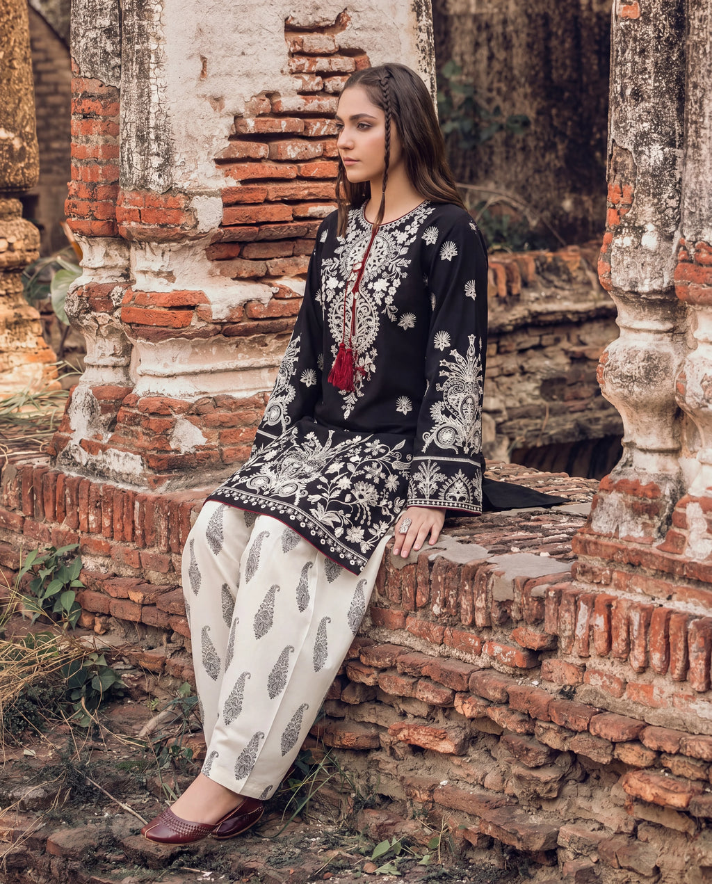 Shajar Premium Fabric Pakistani Summer Dresses - Sahiba-clothing - 5