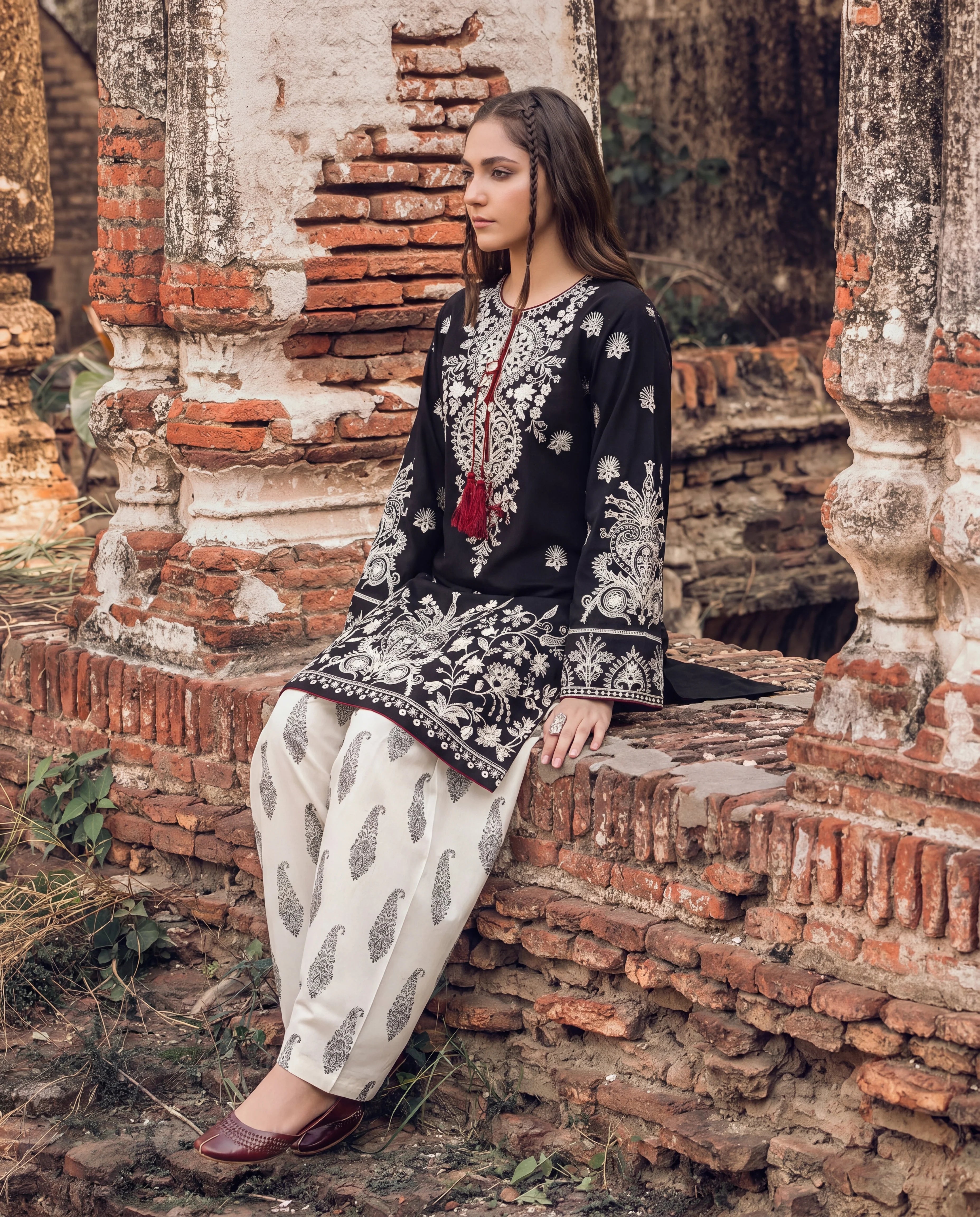 Shajar Premium Fabric Pakistani Summer Dresses - Sahiba-clothing - 5