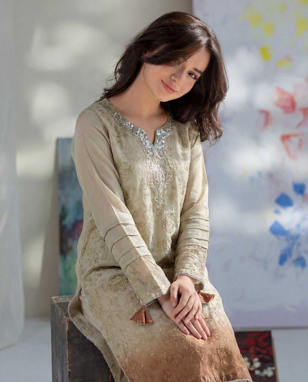 Gulpari Premium Fabric Pakistani Summer Dresses - Sahiba-clothing - 2