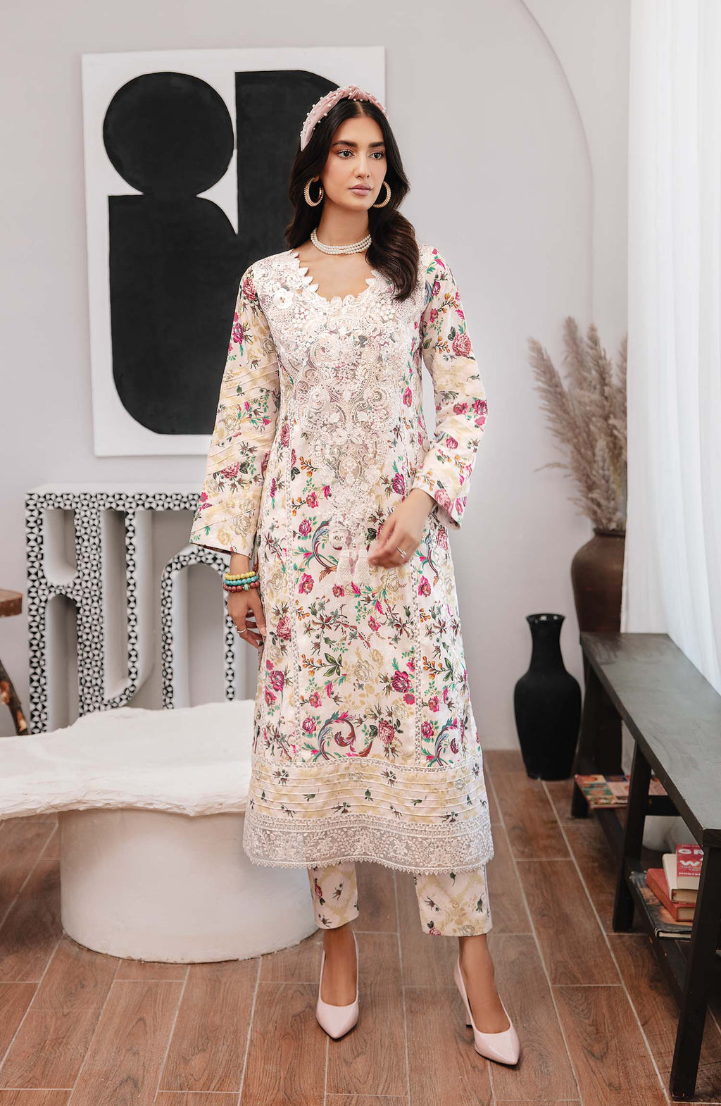 Chic Khaddar Pakistani Winter Dresses - Emaan Adeel - 1