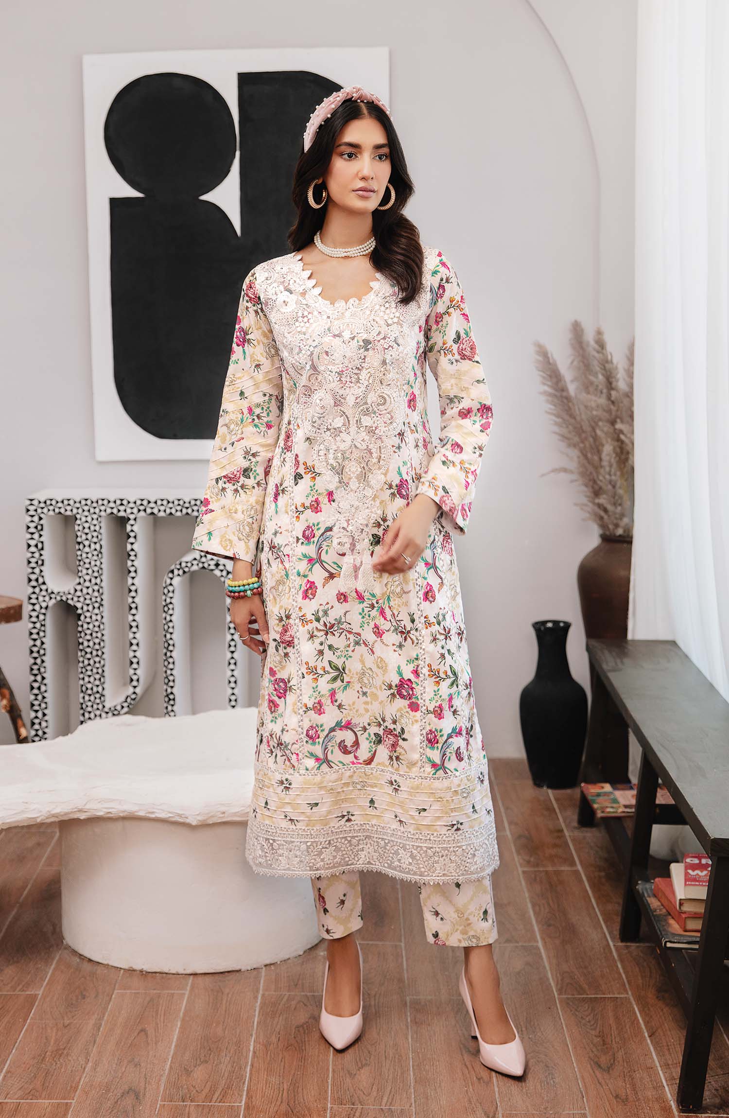 Chic Khaddar Pakistani Winter Dresses - Emaan Adeel - 1
