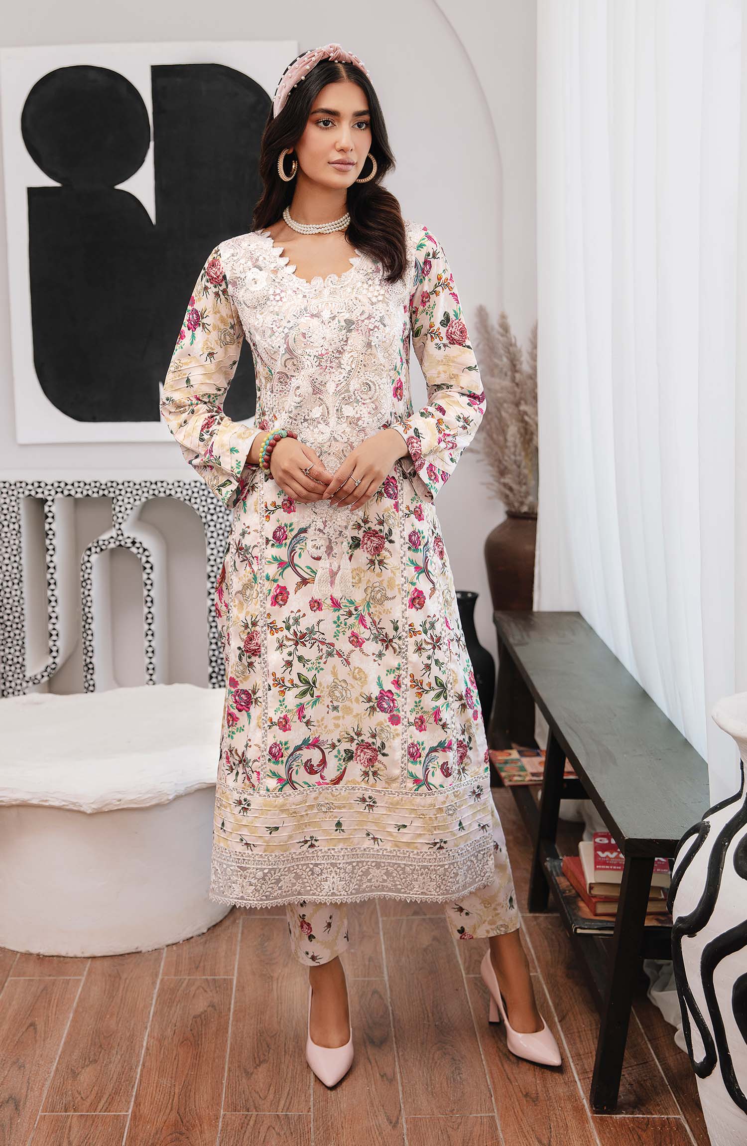 Chic Khaddar Pakistani Winter Dresses - Emaan Adeel - 4