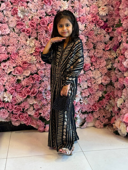 Naira Black - Kids Premium Fabric Pakistani Summer Dresses - Sahiba-clothing - 8
