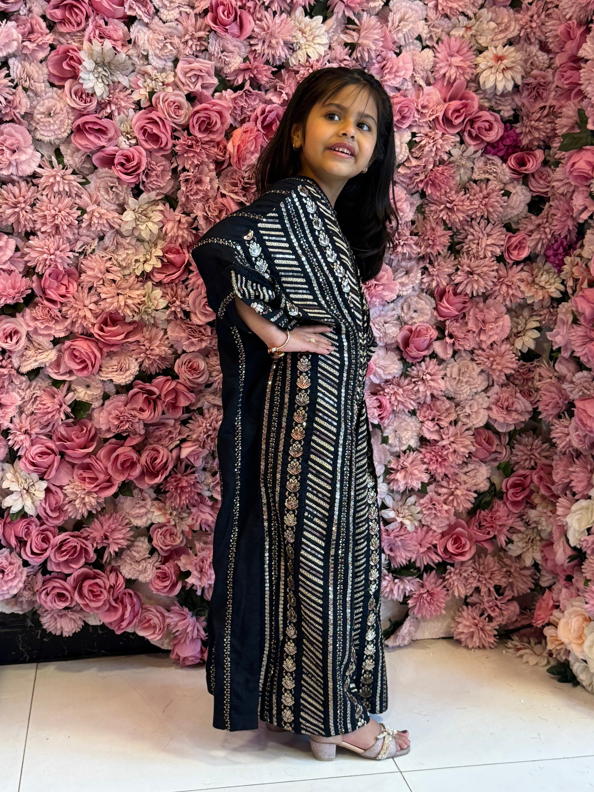 Naira Black - Kids Premium Fabric Pakistani Summer Dresses - Sahiba-clothing - 9