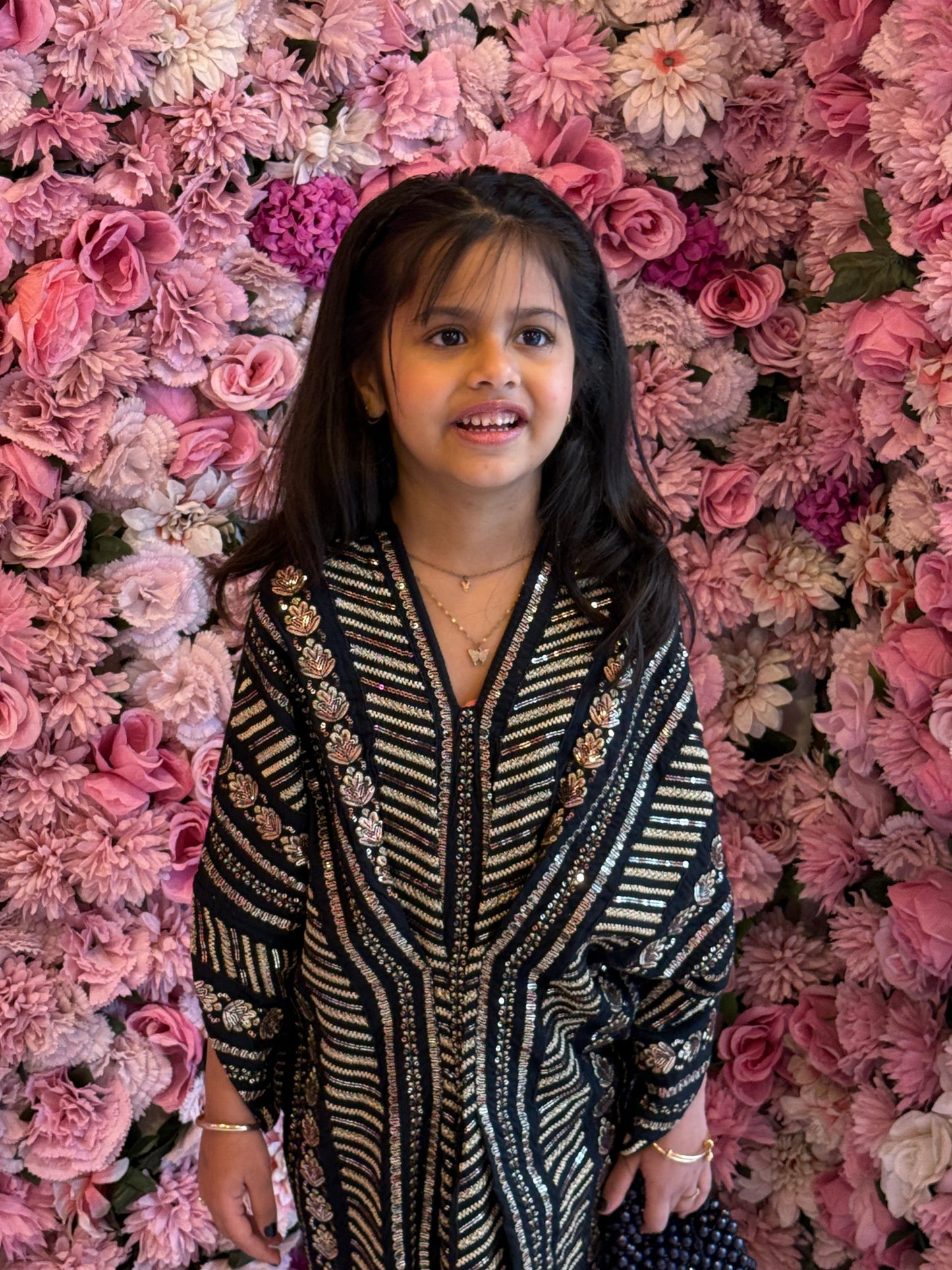 Naira Black - Kids Premium Fabric Pakistani Summer Dresses - Sahiba-clothing - 11
