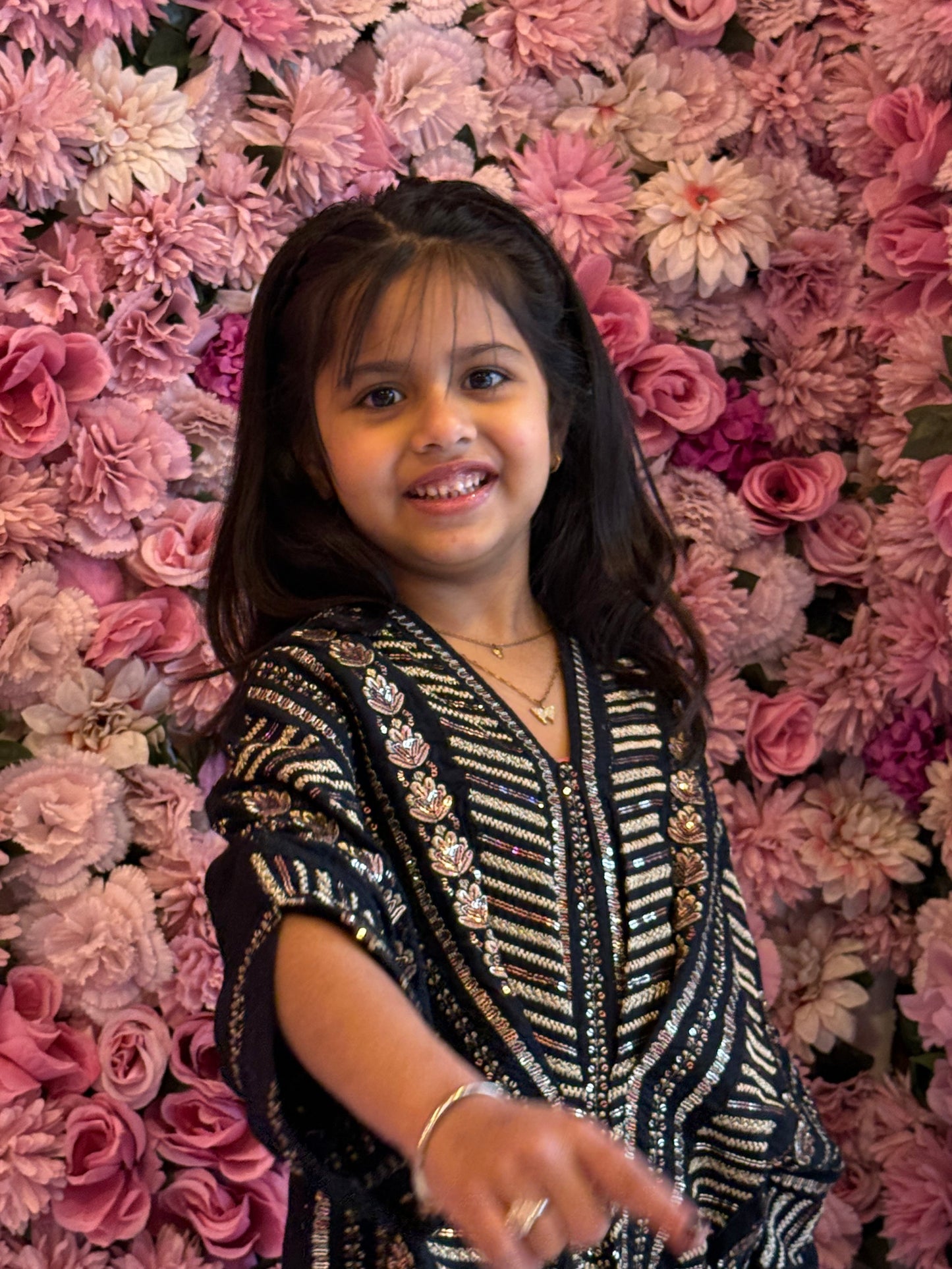 Naira Black - Kids Premium Fabric Pakistani Summer Dresses - Sahiba-clothing - 13