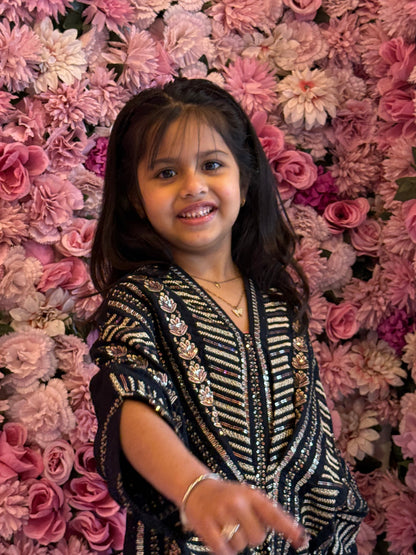 Naira Black - Kids Premium Fabric Pakistani Summer Dresses - Sahiba-clothing - 13