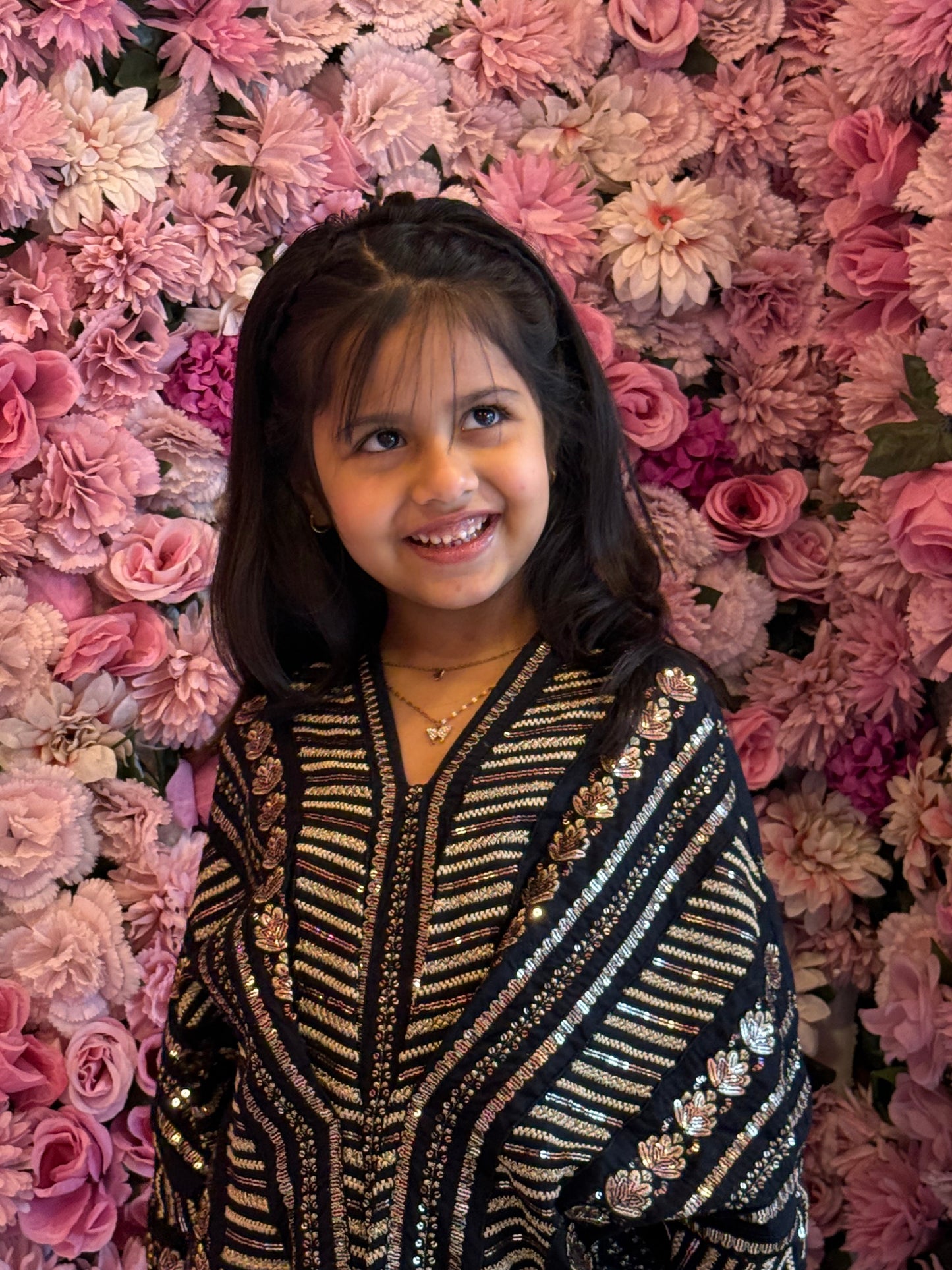 Naira Black - Kids Premium Fabric Pakistani Summer Dresses - Sahiba-clothing - 14