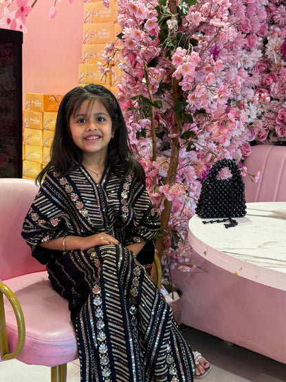 Naira Black - Kids Premium Fabric Pakistani Summer Dresses - Sahiba-clothing - 16