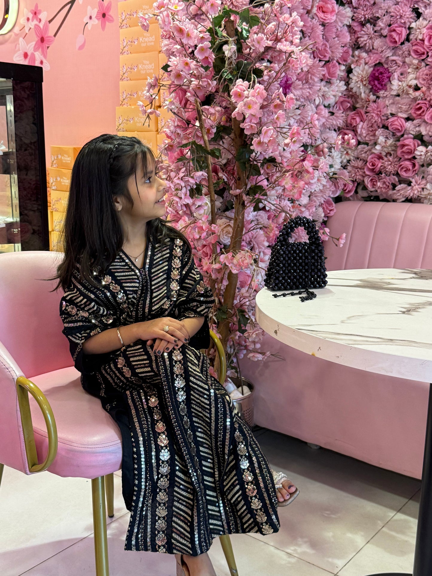 Naira Black - Kids Premium Fabric Pakistani Summer Dresses - Sahiba-clothing - 18