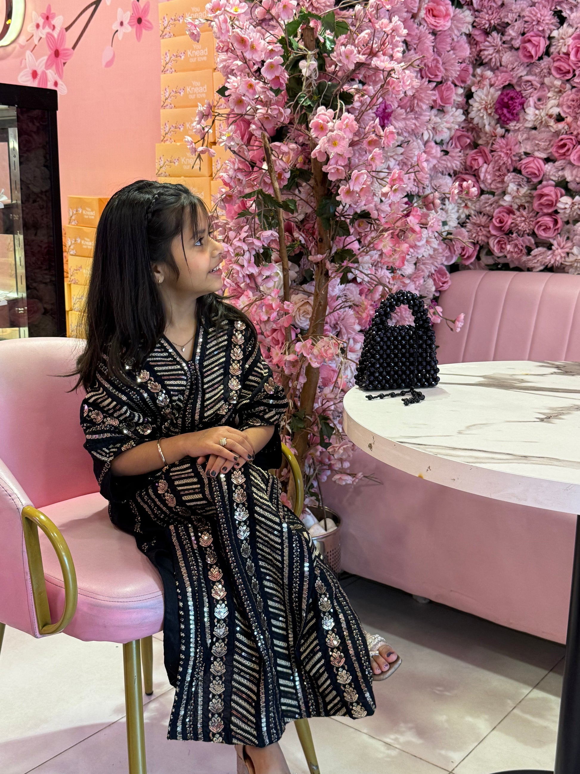 Naira Black - Kids Premium Fabric Pakistani Summer Dresses - Sahiba-clothing - 18