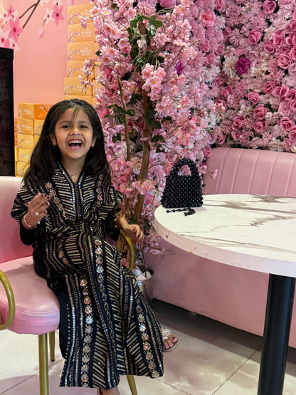 Naira Black - Kids Premium Fabric Pakistani Summer Dresses - Sahiba-clothing - 20