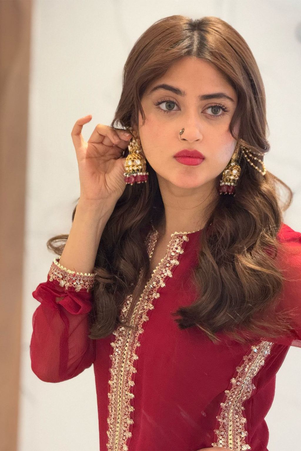 Gulnaar - Meeral Luxe Raw Silk Pakistani Formal Dresses - Saad Shaikh - 4