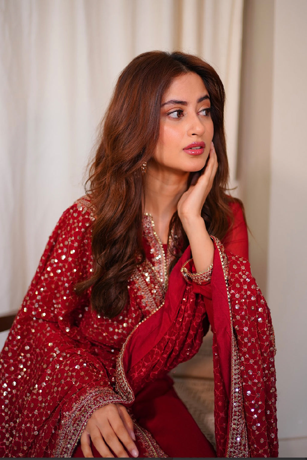 Gulnaar - Meeral Luxe Raw Silk Pakistani Formal Dresses - Saad Shaikh - 3