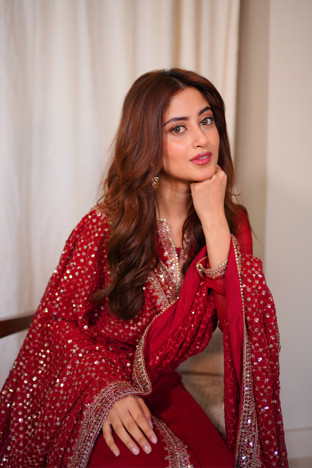 Gulnaar - Meeral Luxe Raw Silk Pakistani Formal Dresses - Saad Shaikh - 8