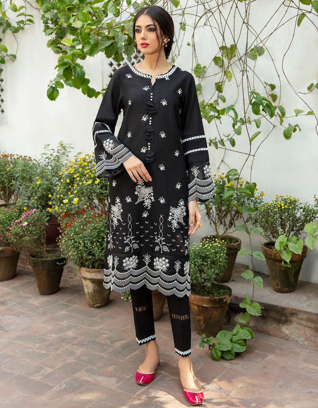KH-05 Khaddar Pakistani Casuals Dresses