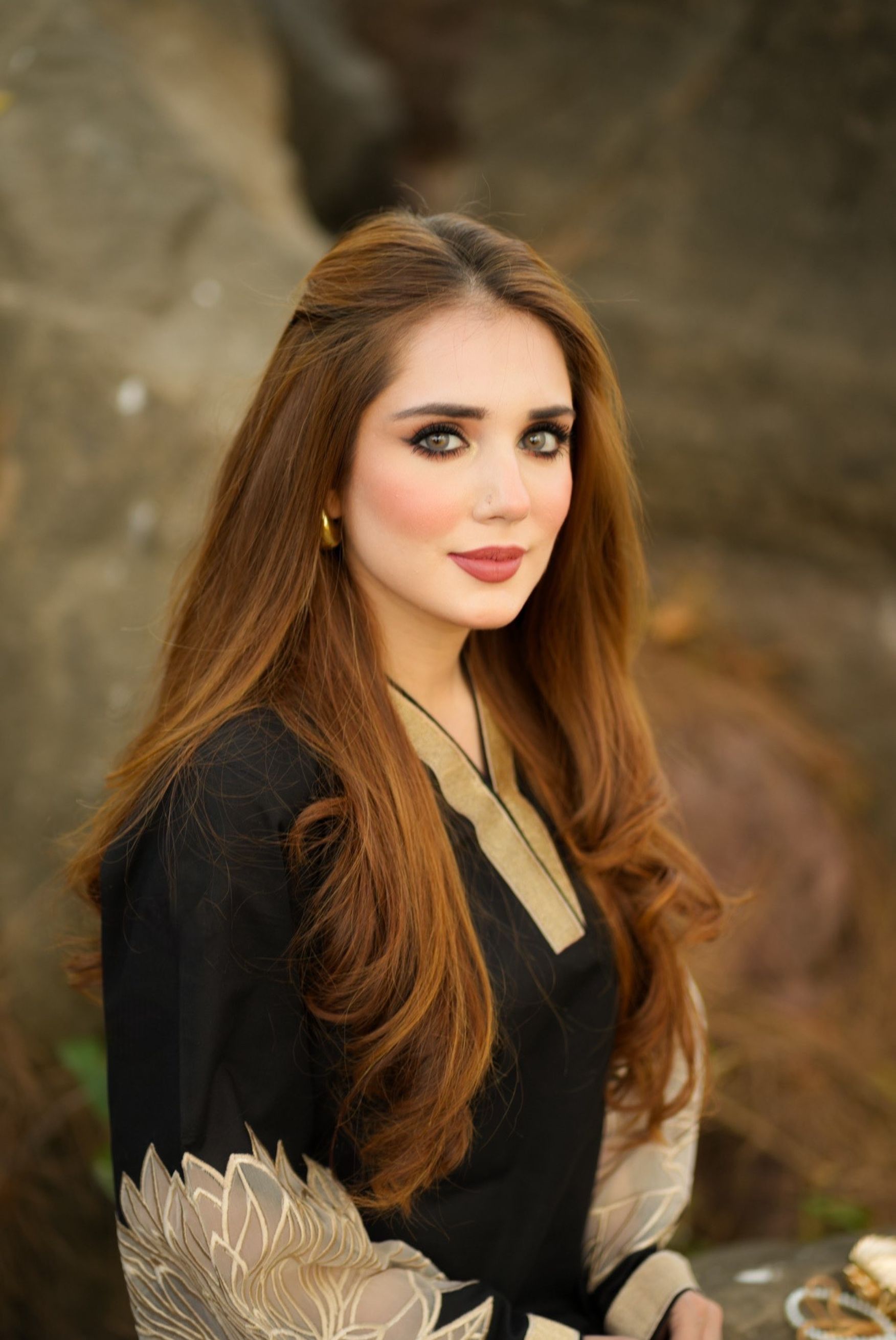 Denali - Black Premium Fabric Pakistani Winter Dresses - Sahiba-clothing - 8