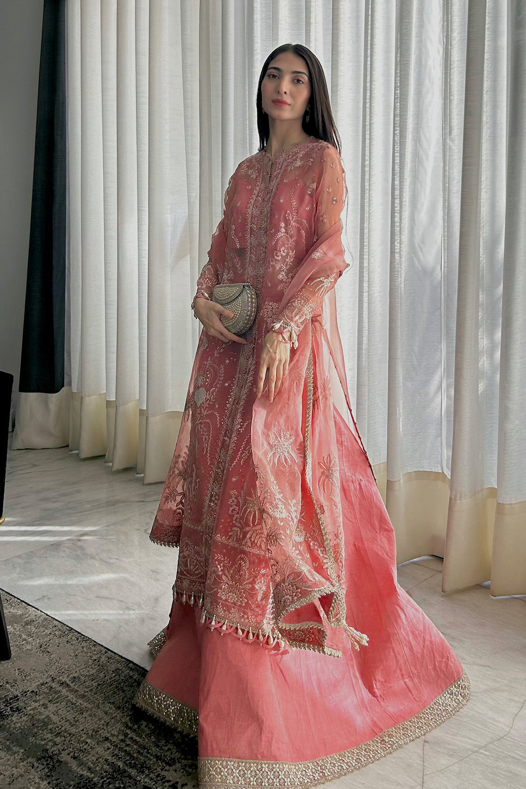 Leya Raw Silk Pakistani Formal Dresses - Saad Shaikh - 4