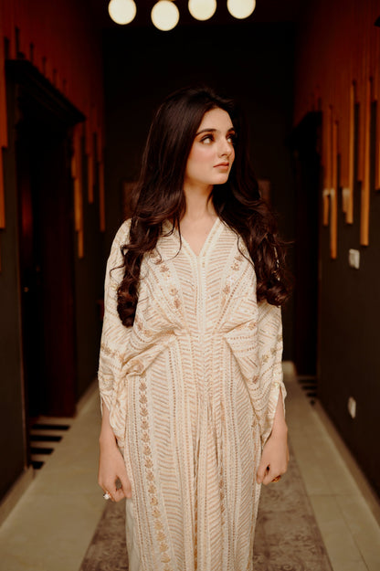 Naira White Premium Fabric Pakistani Summer Dresses - Sahiba-clothing - 6