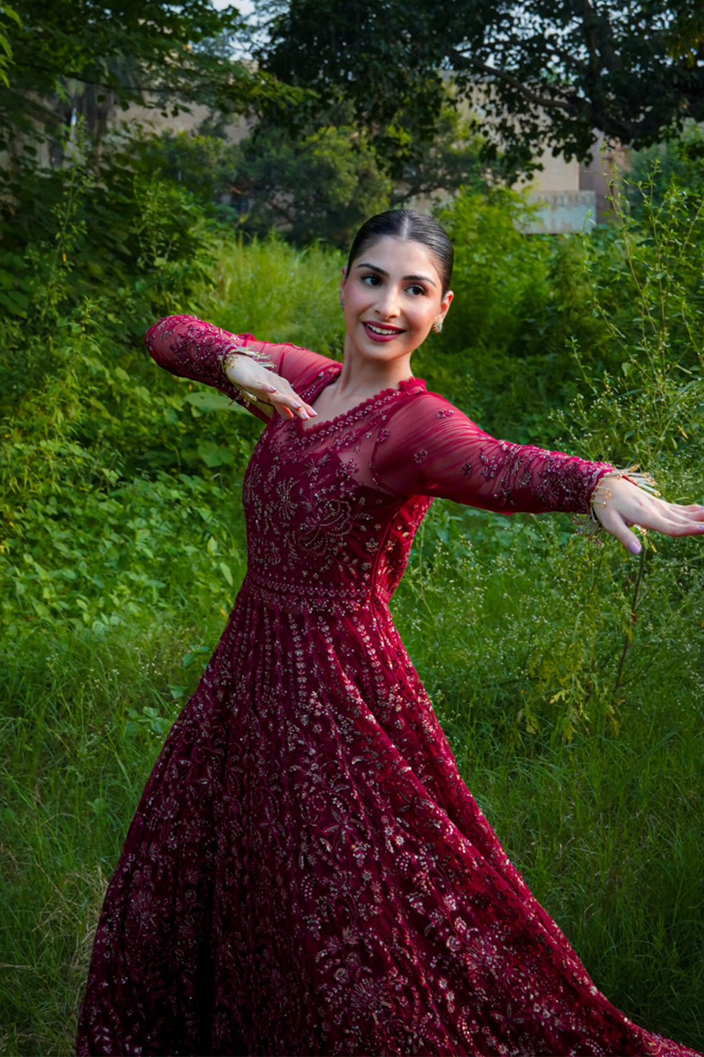 Elaila Raw Silk Pakistani Formal Dresses - Saad Shaikh - 3