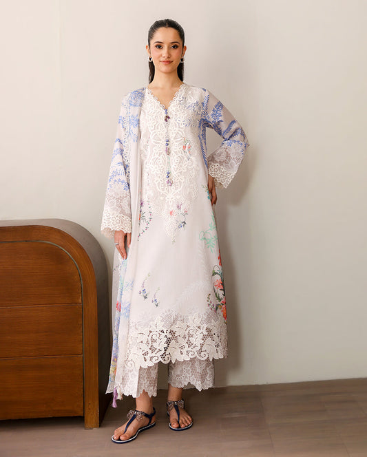 Ivory Gleam Organza Women Clothing - Roheenaz - 1
