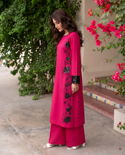 Laamy Red Premium Fabric Pakistani Summer Dresses - Sahiba-clothing - 6