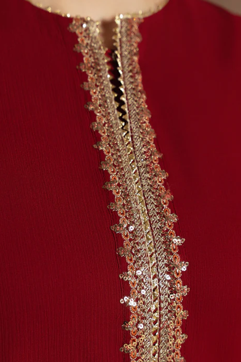 Gulnaar - Meeral Luxe Raw Silk Pakistani Formal Dresses - Saad Shaikh - 15