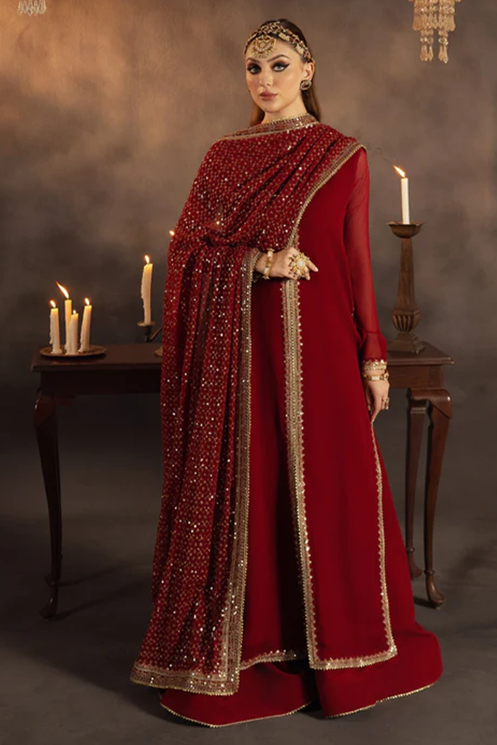 Gulnaar - Meeral Luxe Raw Silk Pakistani Formal Dresses - Saad Shaikh - 12