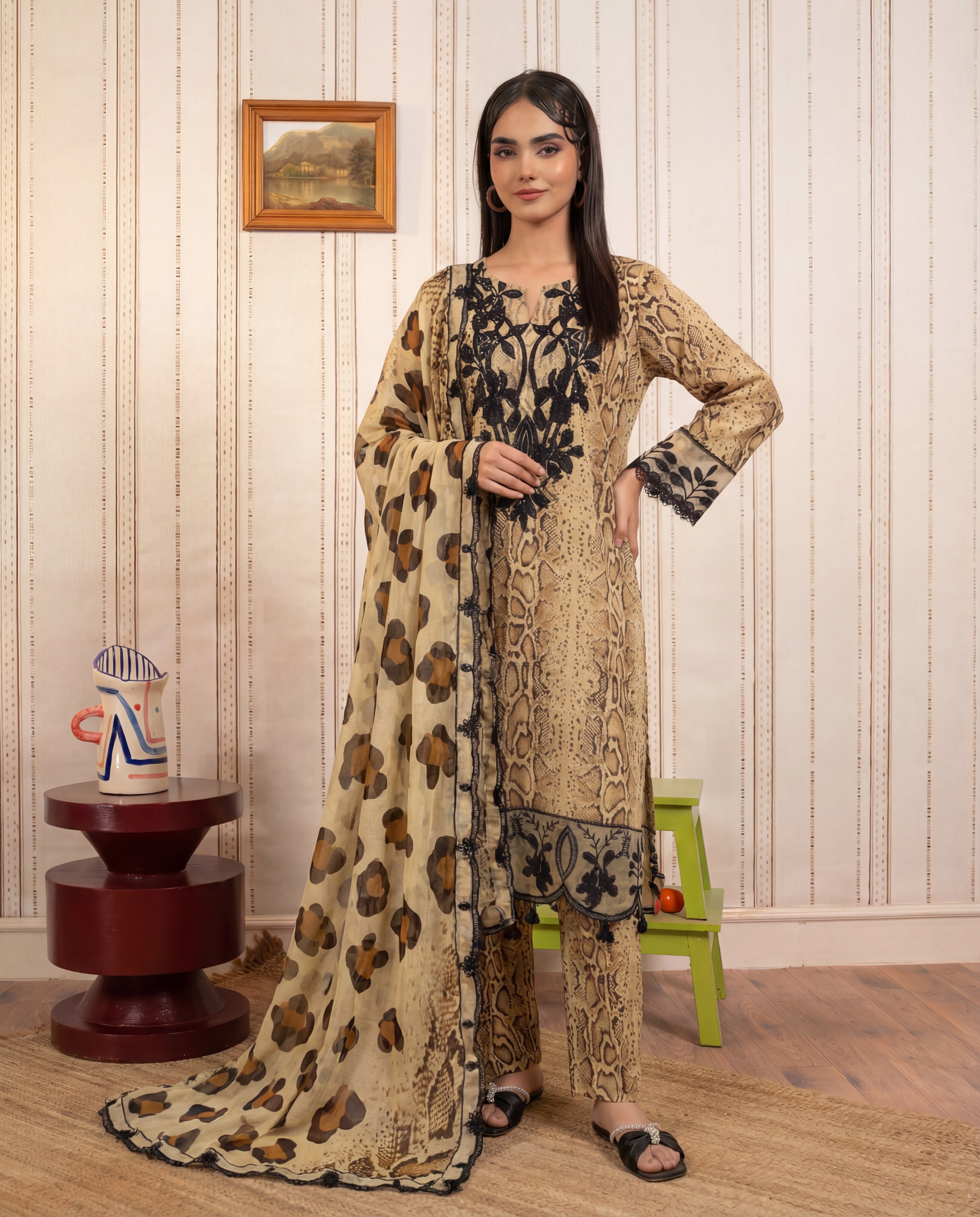 Lively Premium Fabric Pakistani Summer Dresses - Sahiba-clothing - 1