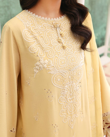 Lumiere Yellow Organza Women Clothing - Roheenaz - 4