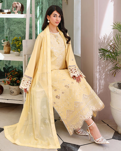 Lumiere Yellow Organza Women Clothing - Roheenaz - 6