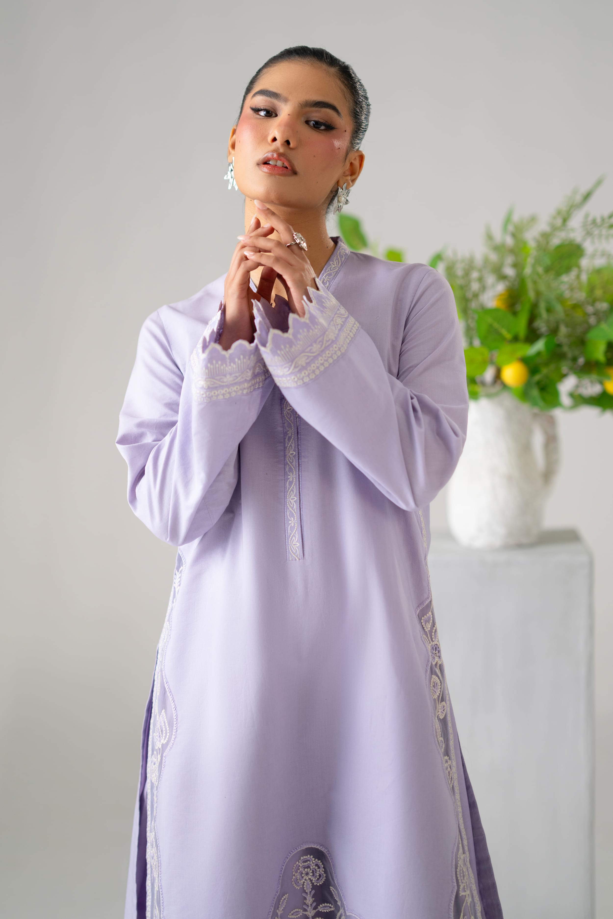 Luna Cotton Pakistani Summer Dresses - Akbar Aslam - 5