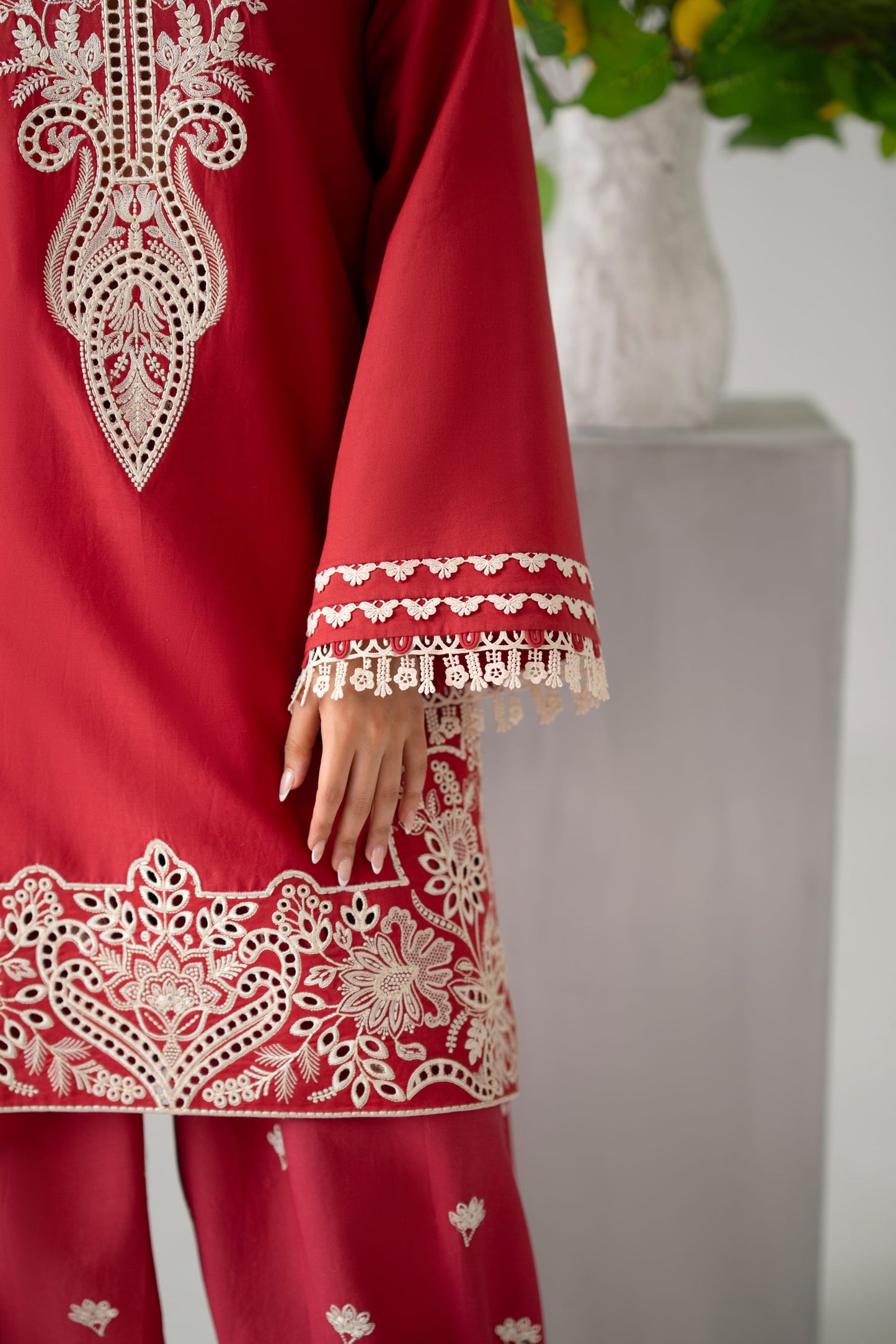 Vale Cotton Pakistani Summer Dresses - Akbar Aslam - 7