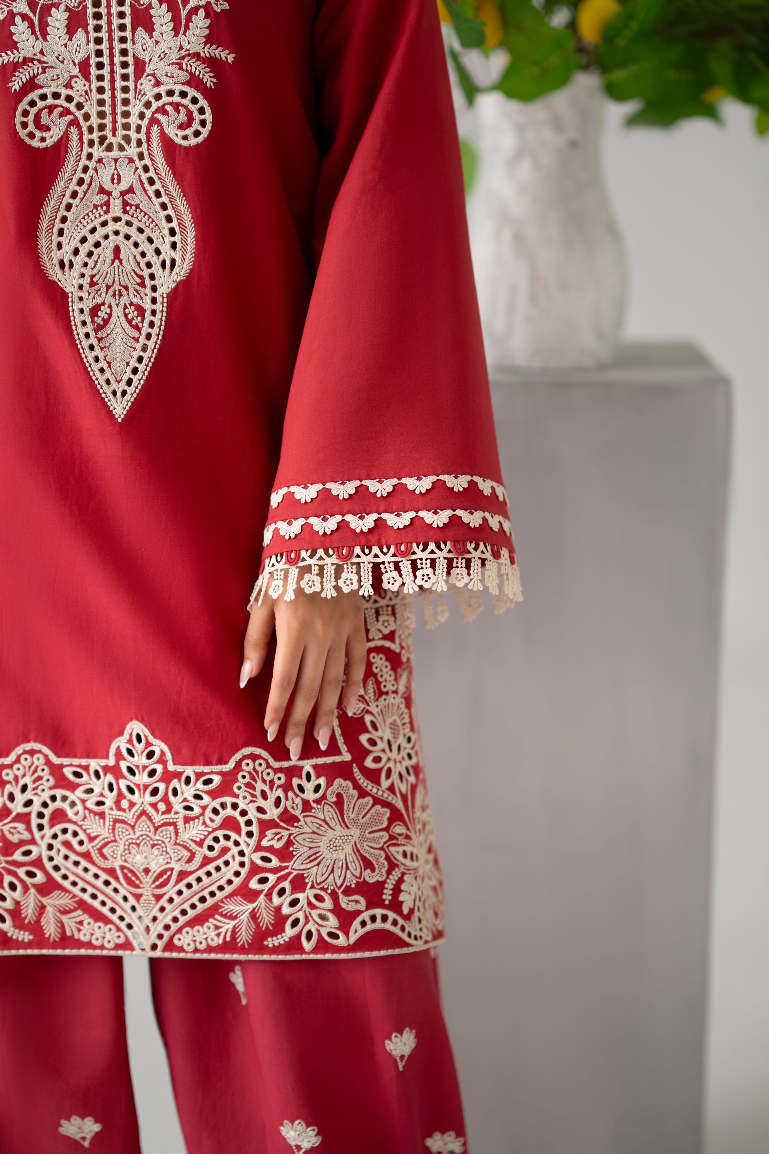 Vale Cotton Pakistani Summer Dresses - Akbar Aslam - 7