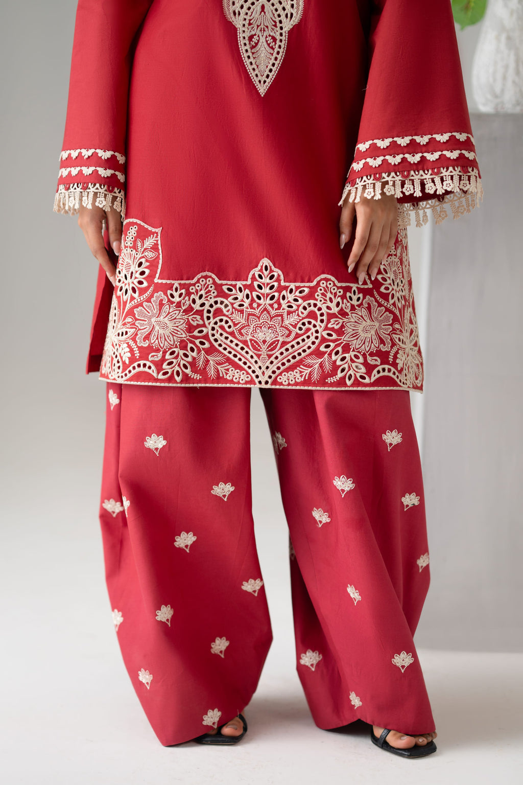 Vale Cotton Pakistani Summer Dresses - Akbar Aslam - 8